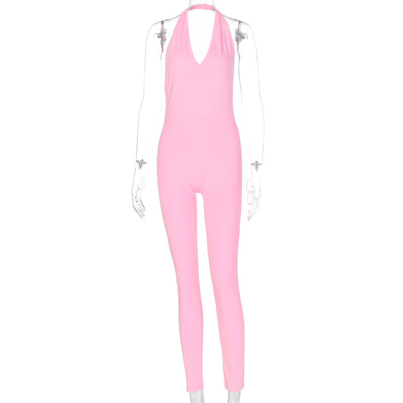 Women Skinny Sleeveless Jumpsuit – Sportlich & Figurbetont